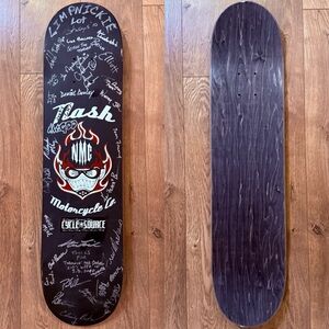 Nash Motorcycle Company Autographed 2010 Sturgis Skateboard Deck 7.5” X 32”(NOS)